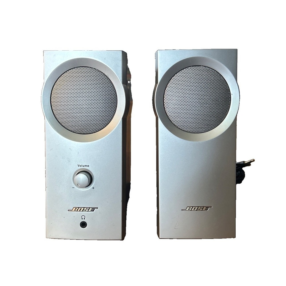 Bose Companion 2 Computer Speakers Silver Multi Media Tested Working
